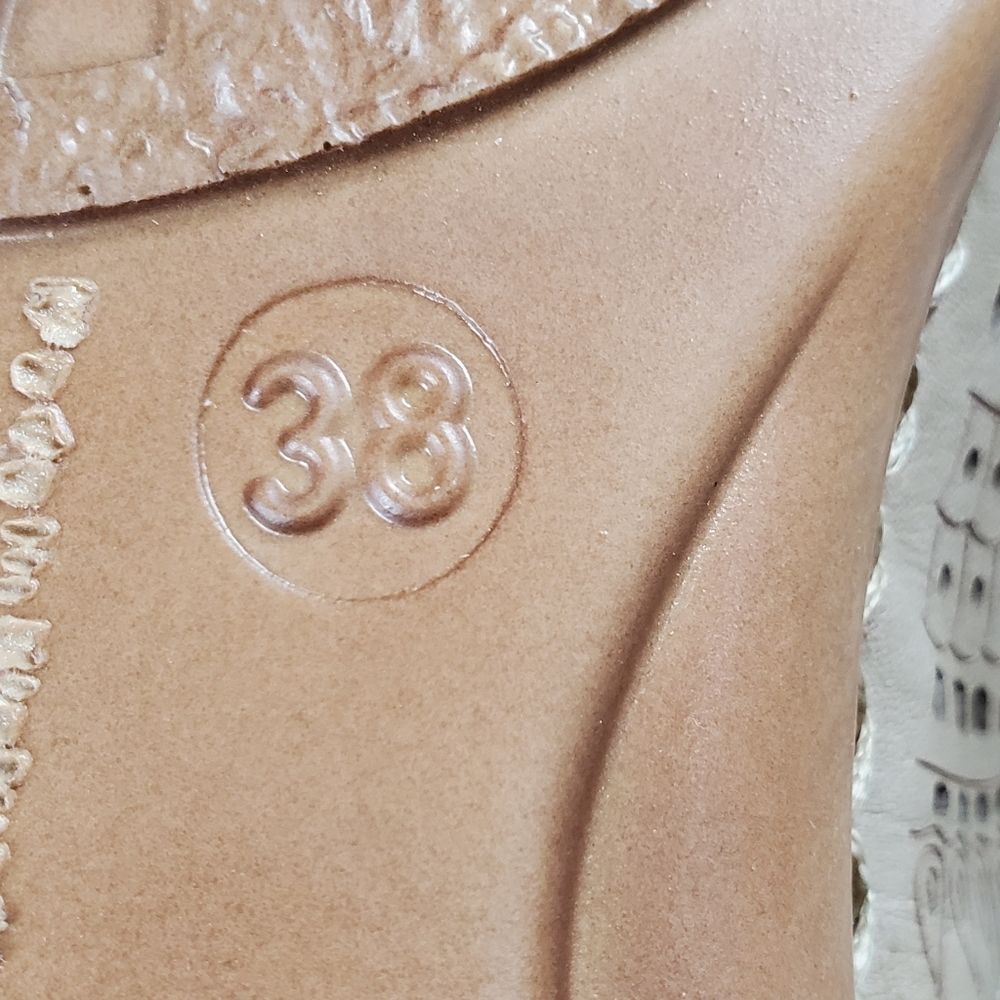 Rieker Beige Perforated Flats - Picture 6 of 8